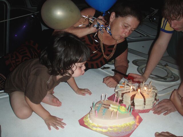 Antonio Nina Blowing Out Candles